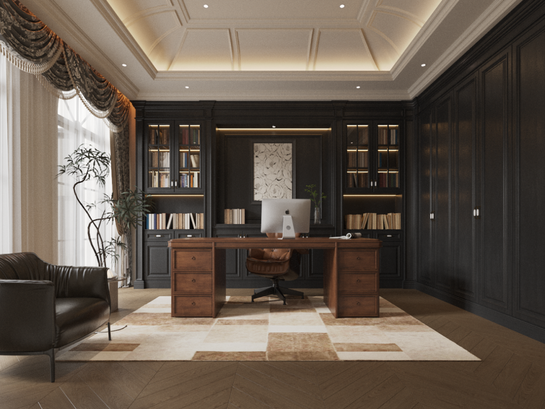 P.W.璞物设计丨多伦多1300㎡独栋别墅，雕花琢韵墅写人生-48