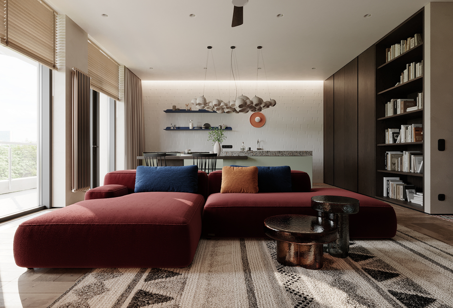 64㎡多彩小空间公寓设计-9