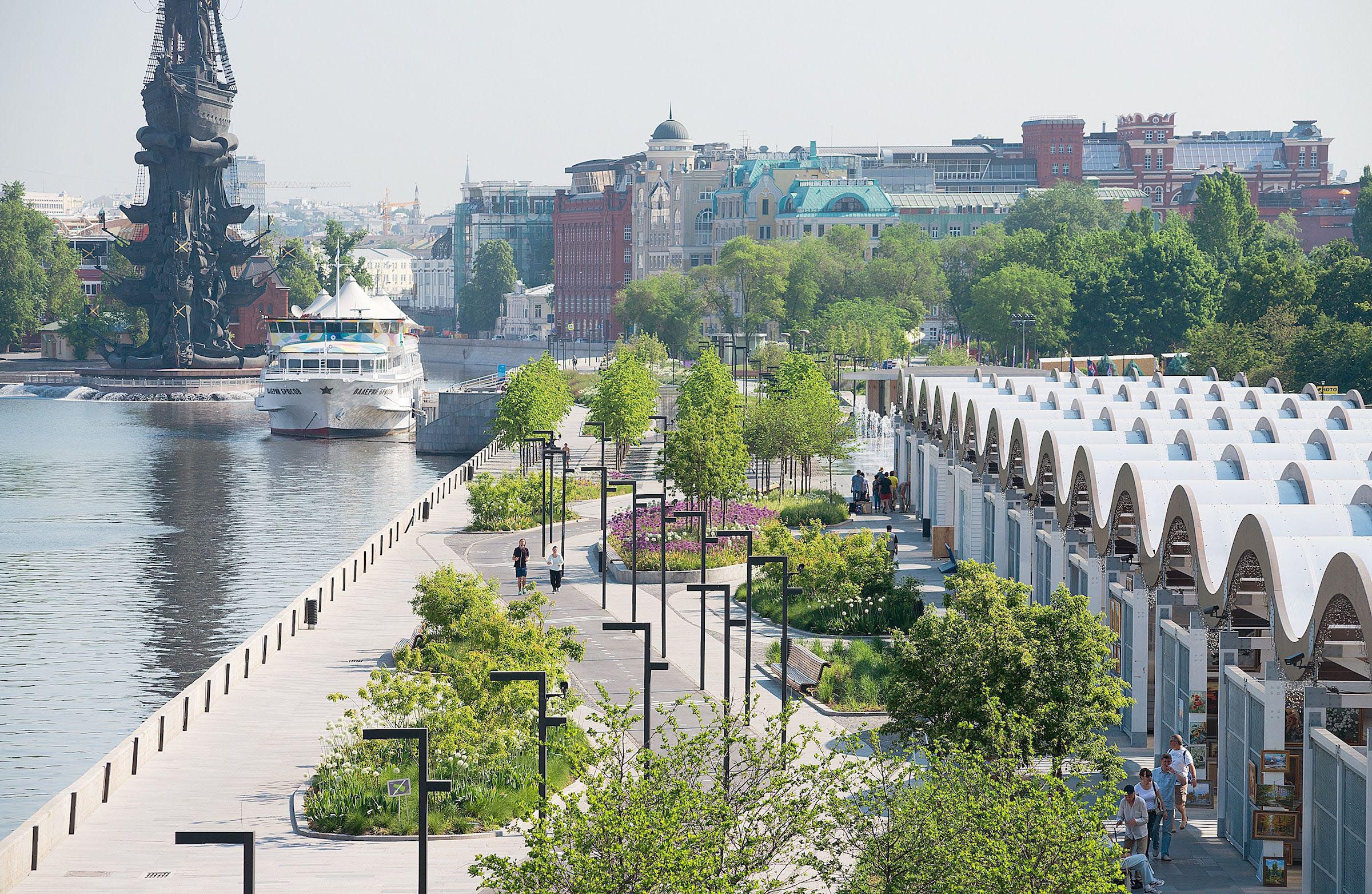 莫斯科Krymskaya堤岸改造-5
