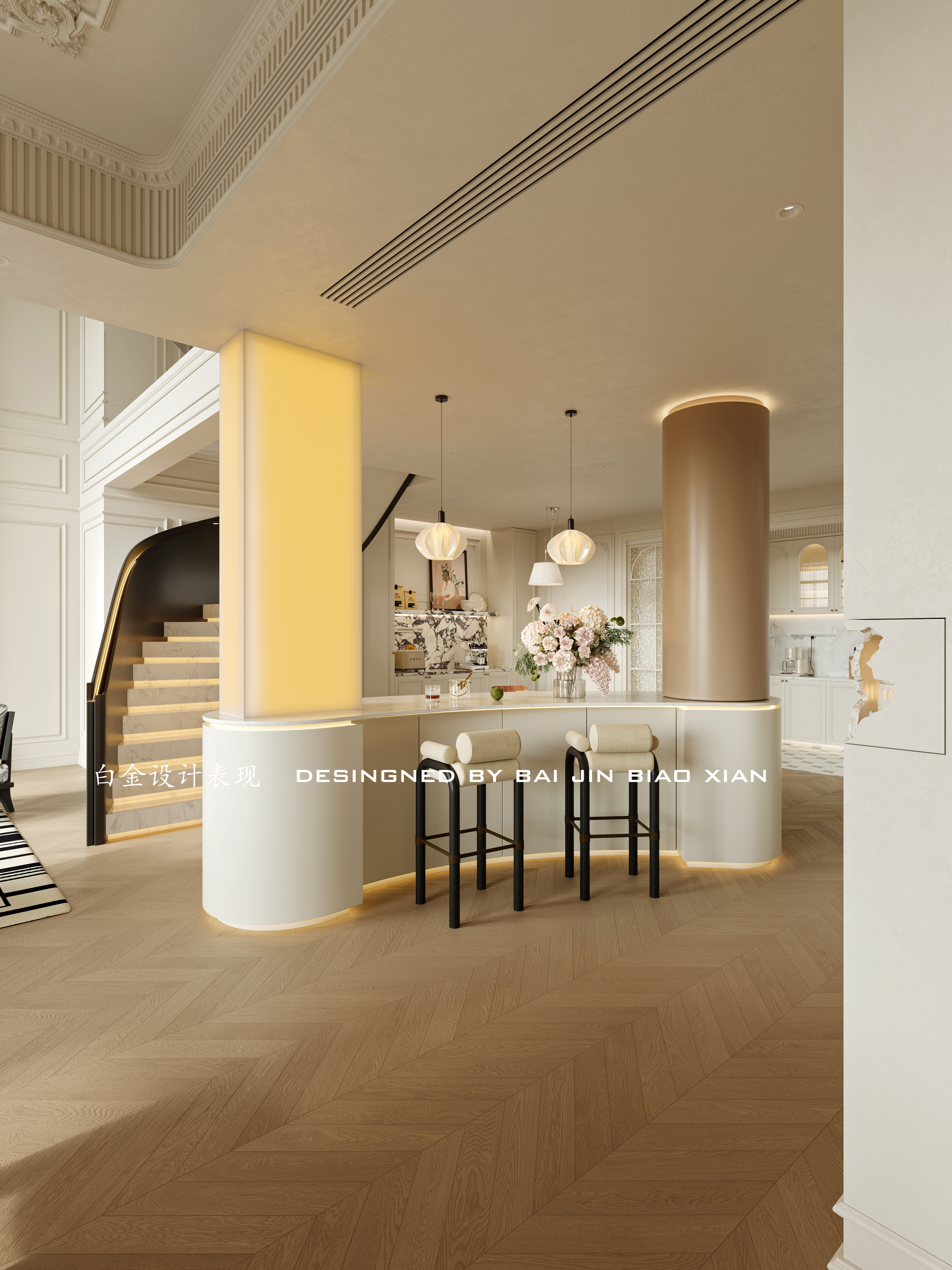 法式别墅 法式挑空别墅 别墅 法式-8