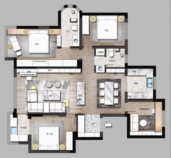 洄游动线设计，让家更舒适便捷-23