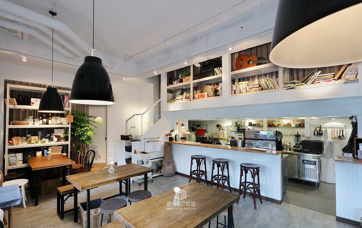 名尧设计--小清新质感 轻工业咖啡厅-21