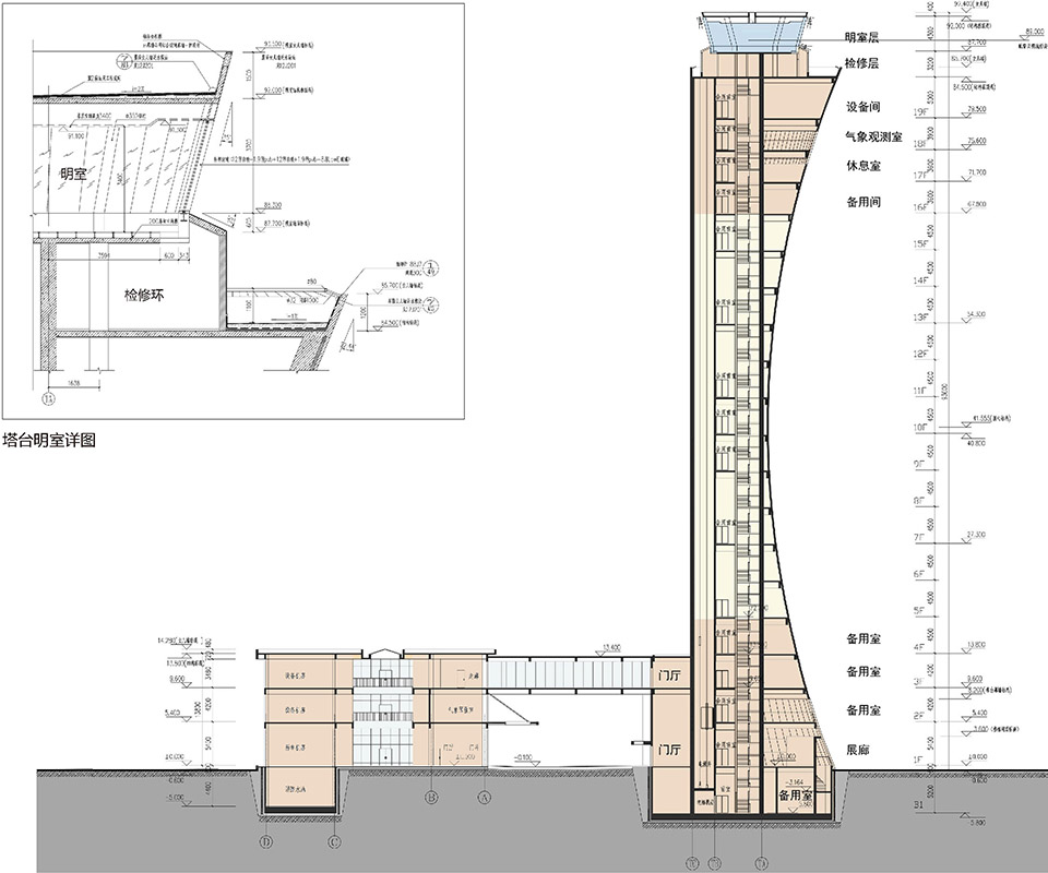 郑州新郑国际机场新塔台及附属建筑工程 / 王振军工作室 -77