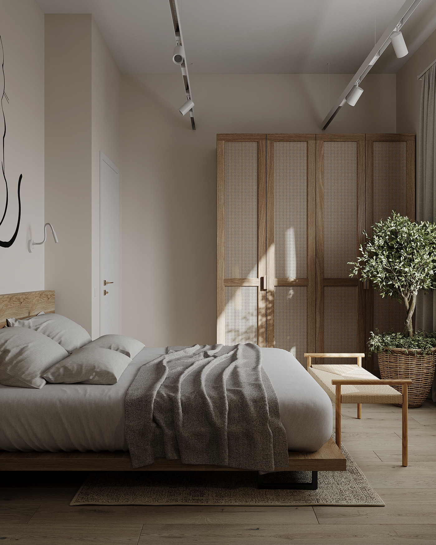 舒适温馨的卧室设计丨sheludkoalexandra-0