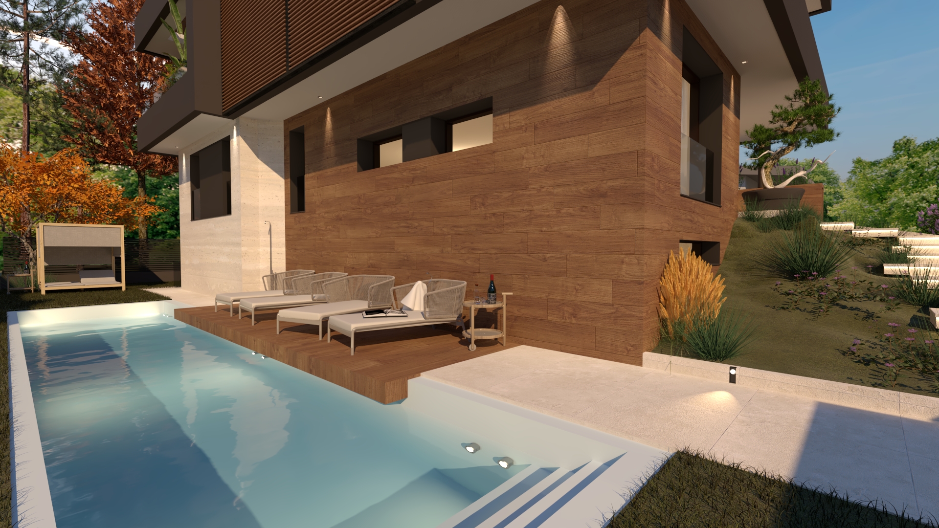 RENDERING AND RENOVATION OF A VILLA IN MILAN-3