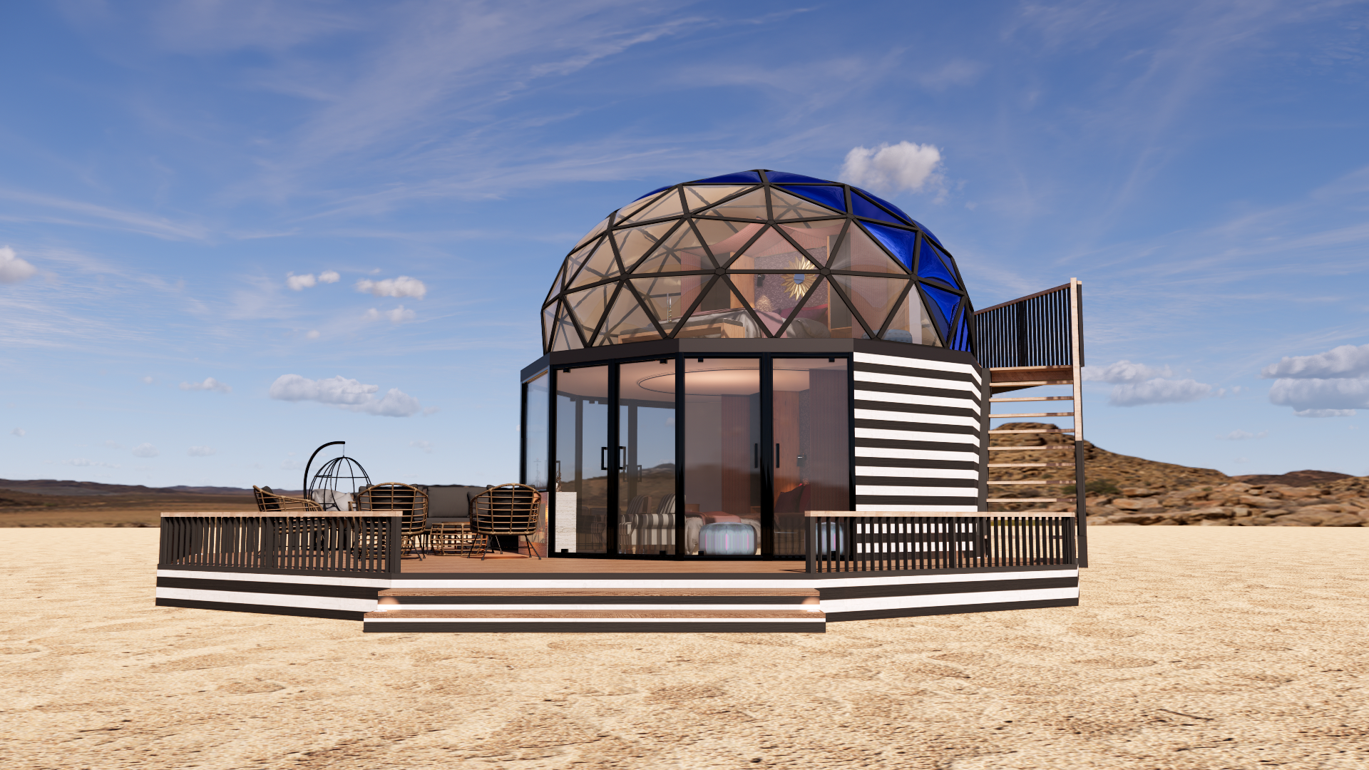 豪华露营舱 测地线圆顶佩特拉-25