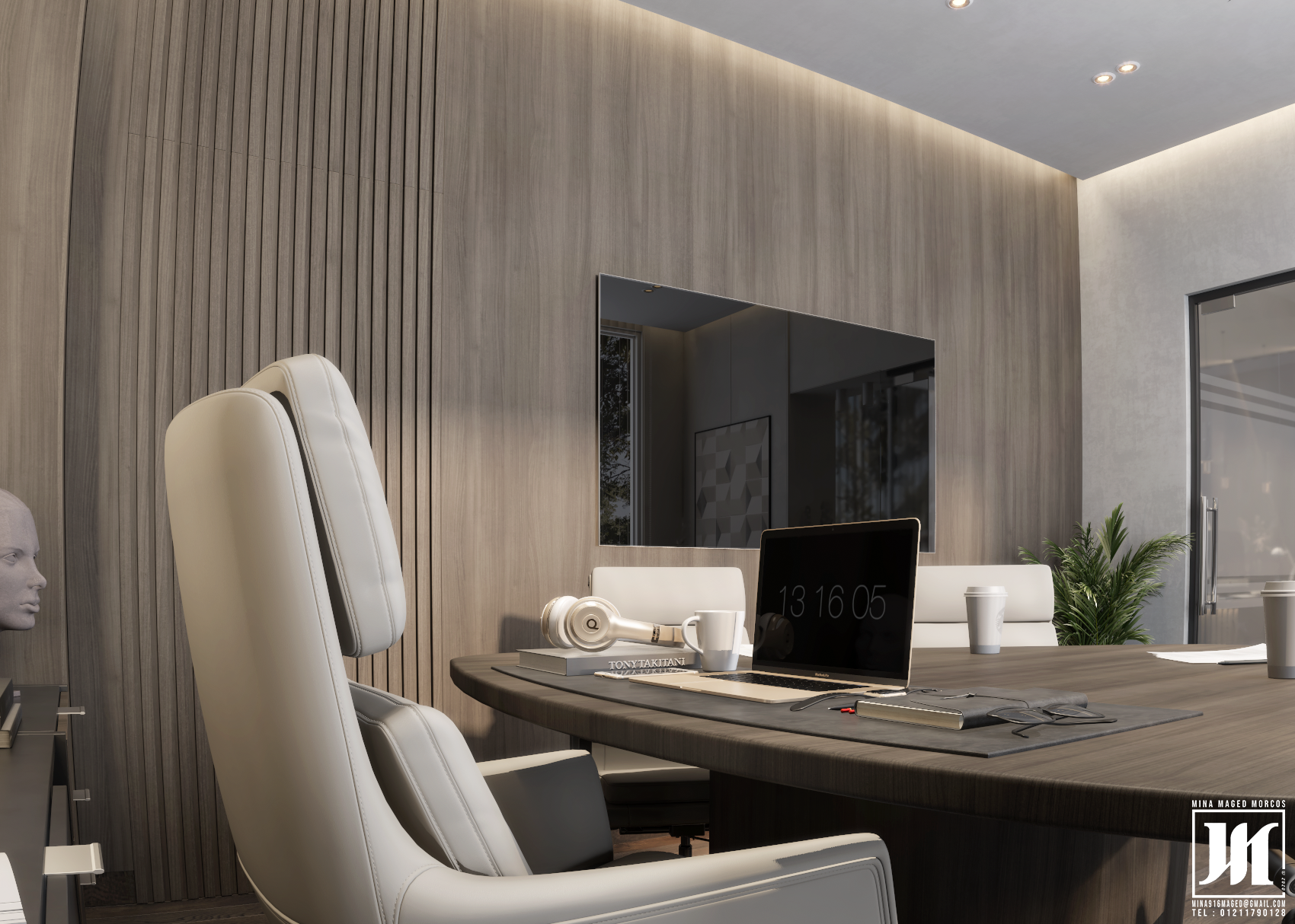 办公项目丨Arch. Mina Maged Morcos-12