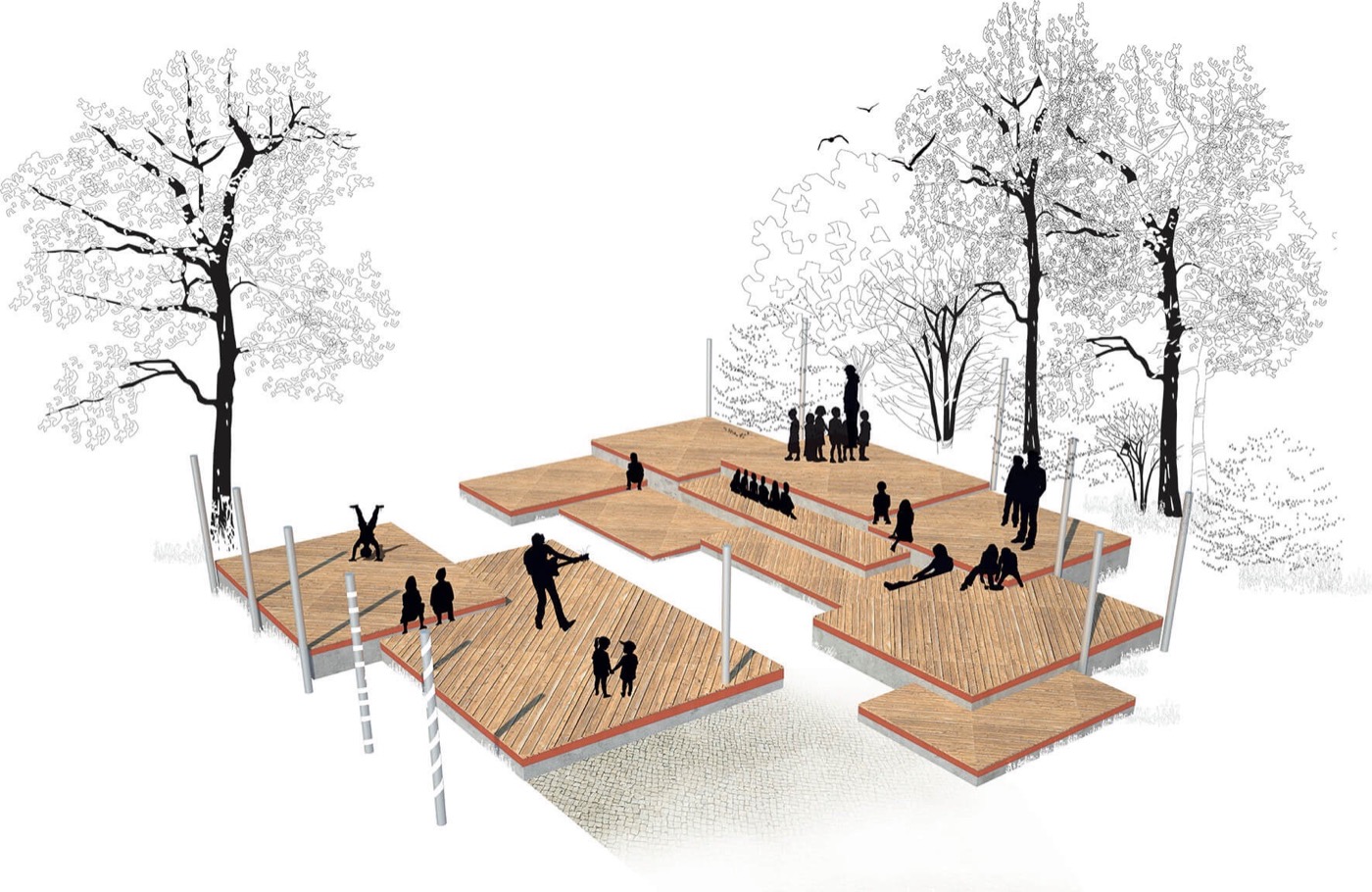 柏林 Herbert Hoover 中学校园舞台设计丨德国柏林丨Gruppe F-6