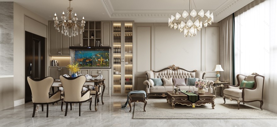 川古云筑丨300 平方简欧丨中国郑州丨川古云筑空间设计-8