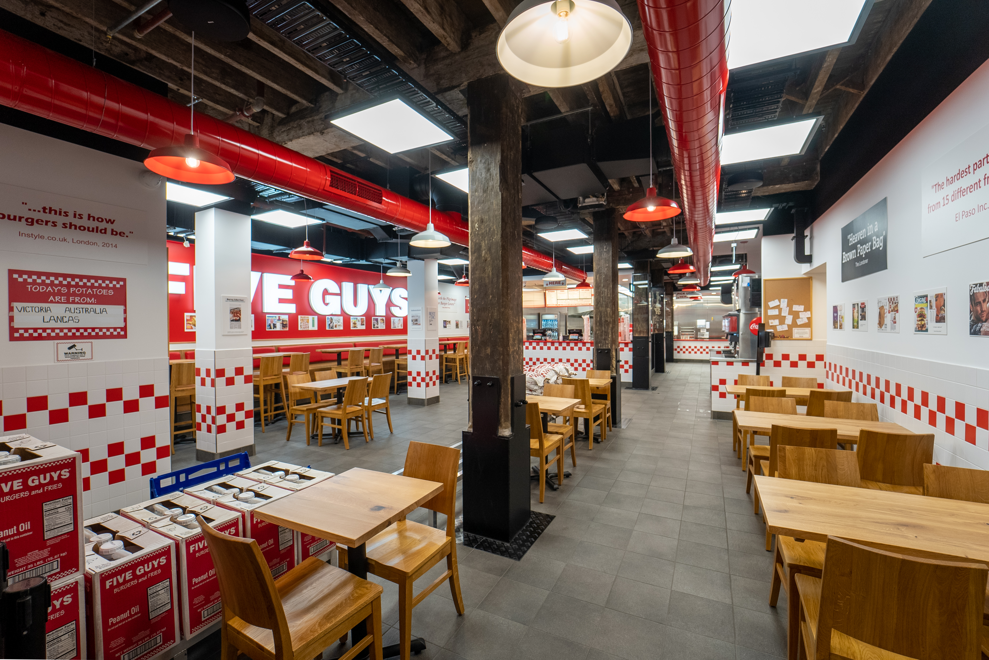 Five Guys | George Street Sydney | Restaurant Design-29