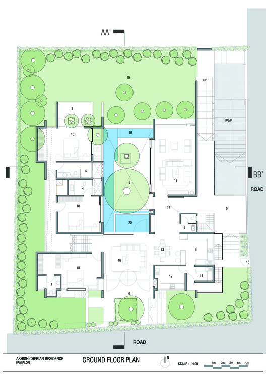 印度卡利库特 Elathur 海滩混凝土住宅-51