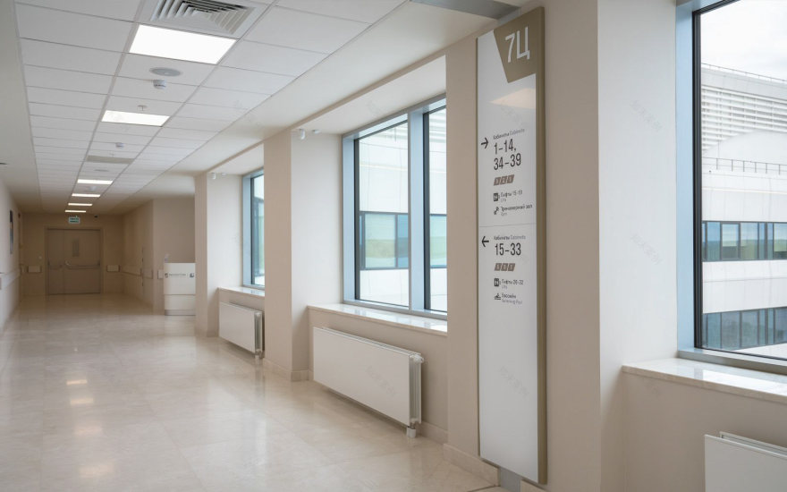 High-Tech Clinic Beloostrov Wayfinding System-50