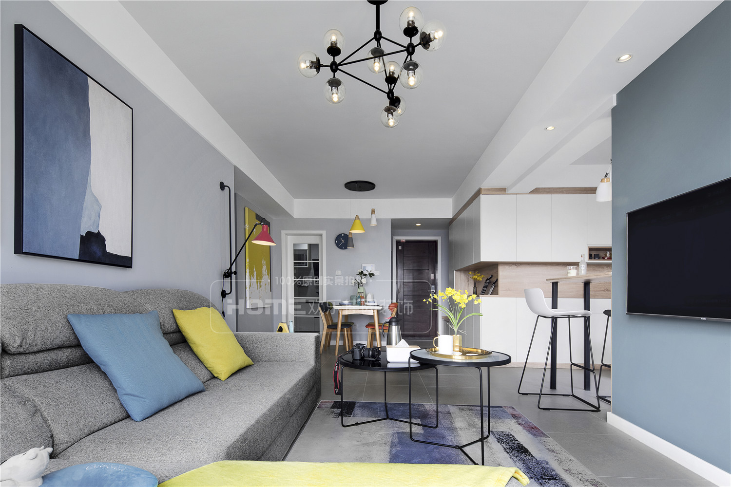 成都翡翠鹭洲 100 平米北欧现代小窝-26