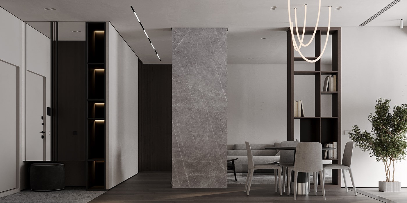 高级灰色系小空间公寓设计 超精致！-2