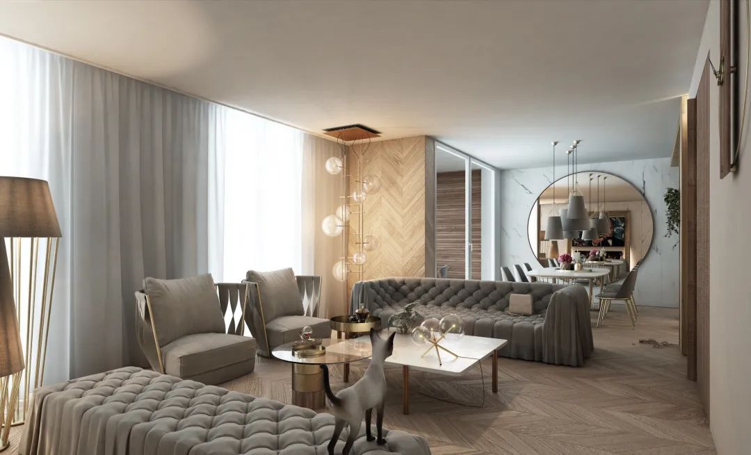 意大利伦巴第湖景大平层丨当地知名设计团队-5