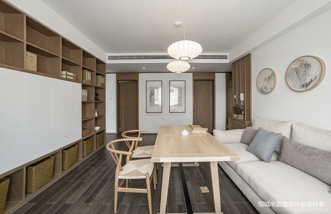 28万元三居130平米装修案例(禅静山水)丨半亩塘设计-33