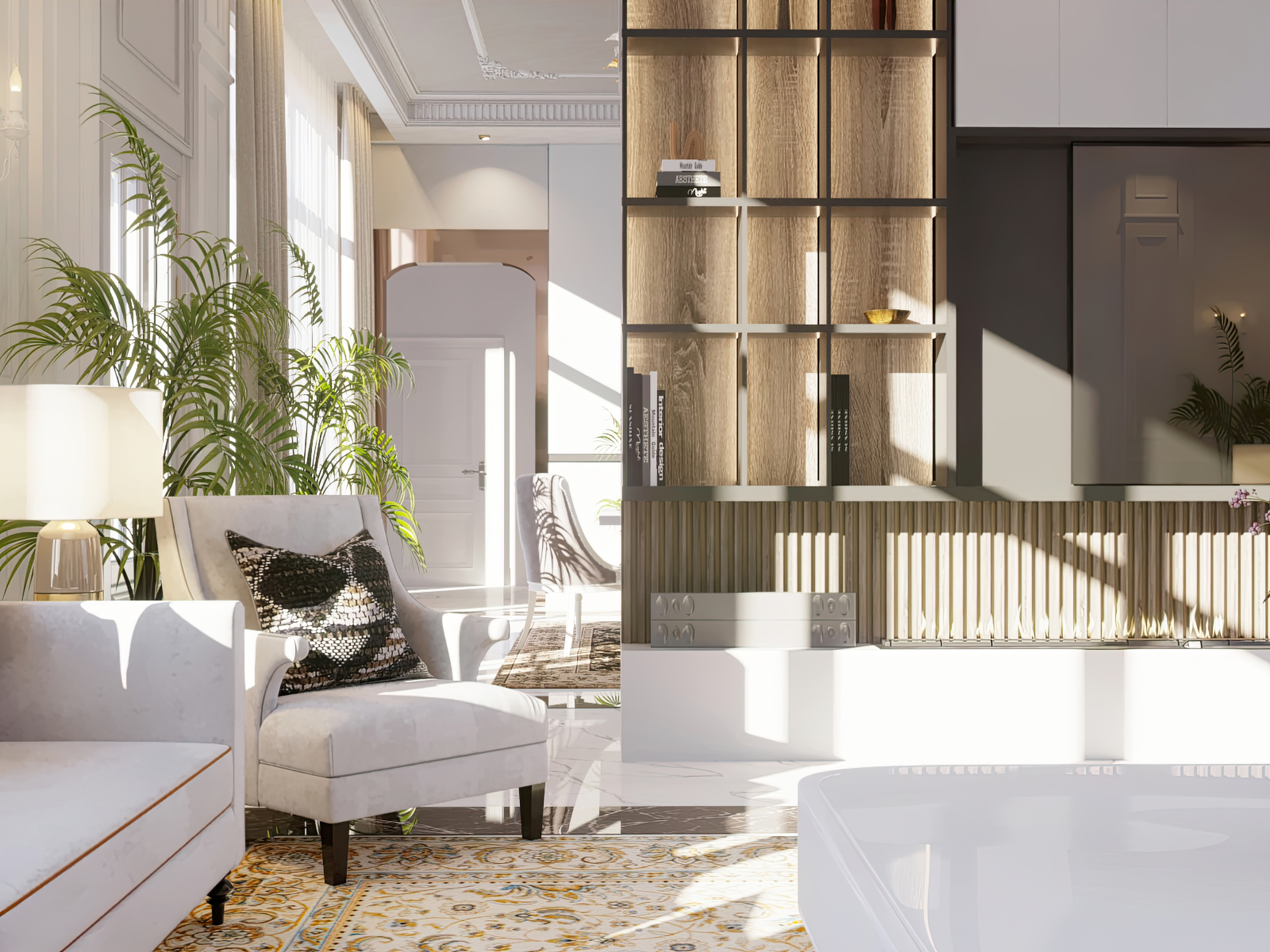 Interior Design for a Saudi women Majlis-4