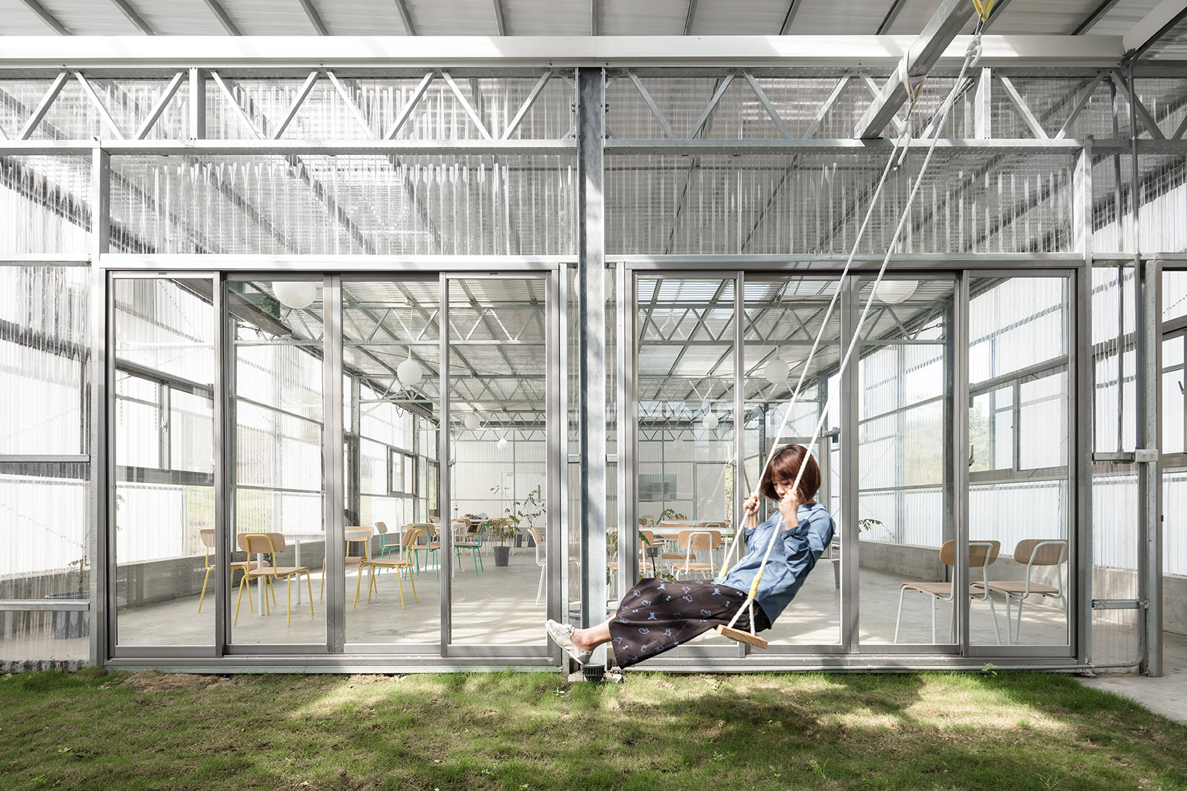 台湾「温室」咖啡馆兼餐厅-13