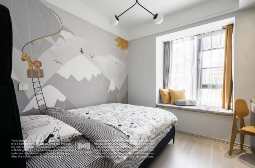 80 平现代简约三房,二胎家庭舒适升级-90