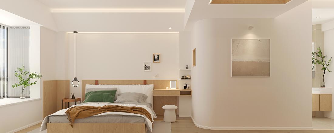 海南五指山市怡政苑小区现代清新主卧设计丨中国五指山-6