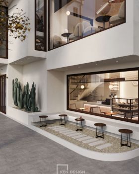 Blume咖啡馆设计丨越南河内丨Ken Design