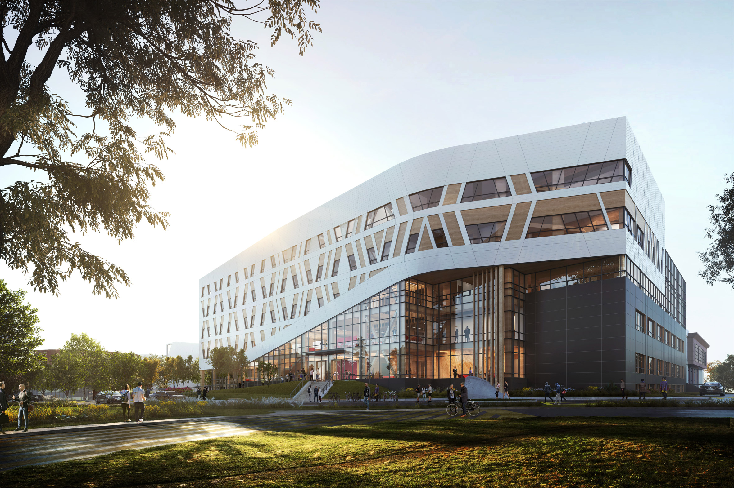 加拿大首座木结构零碳社区学院建筑亮相-7