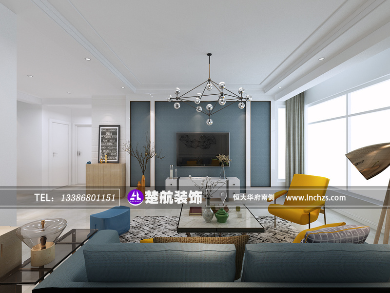 盘锦霞光府·馨园 139 平现代风格装修设计丨中国盘锦丨楚航装饰-16