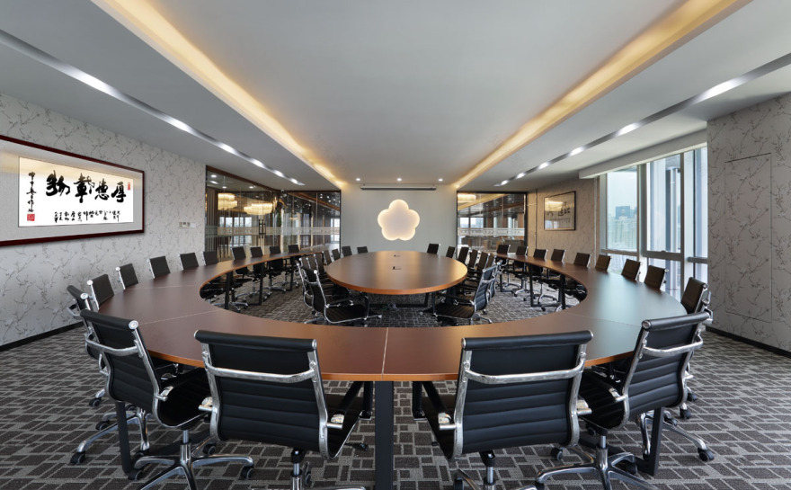 艾艾贴生物科技公司新中式办公室设计-25