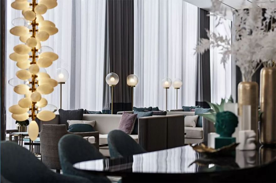 西安万科翡翠国宾营销中心 | 现代优雅的 New Art Deco 空间-18