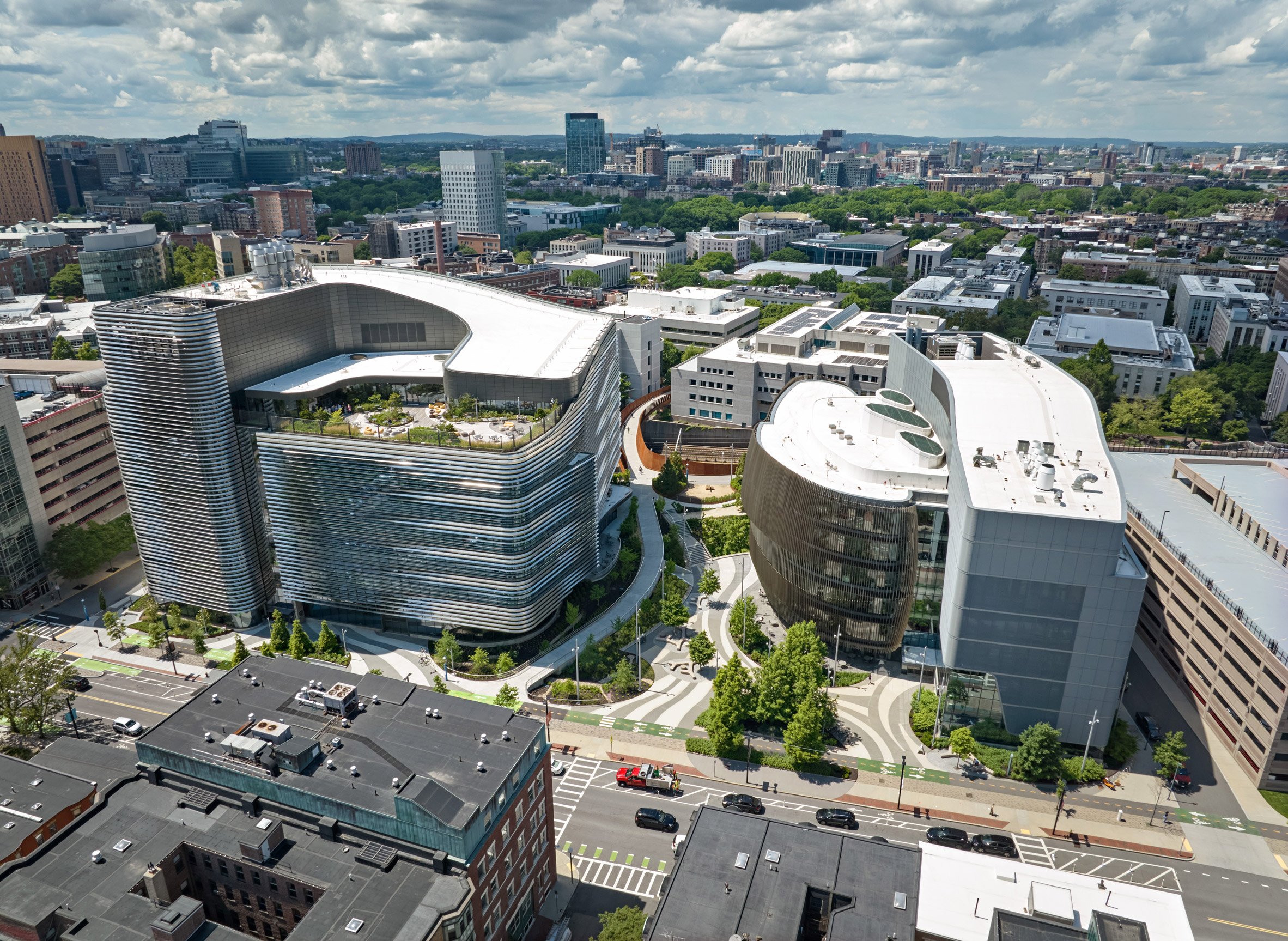 Payette wraps Boston academic building in ribbons of stainless steel-7