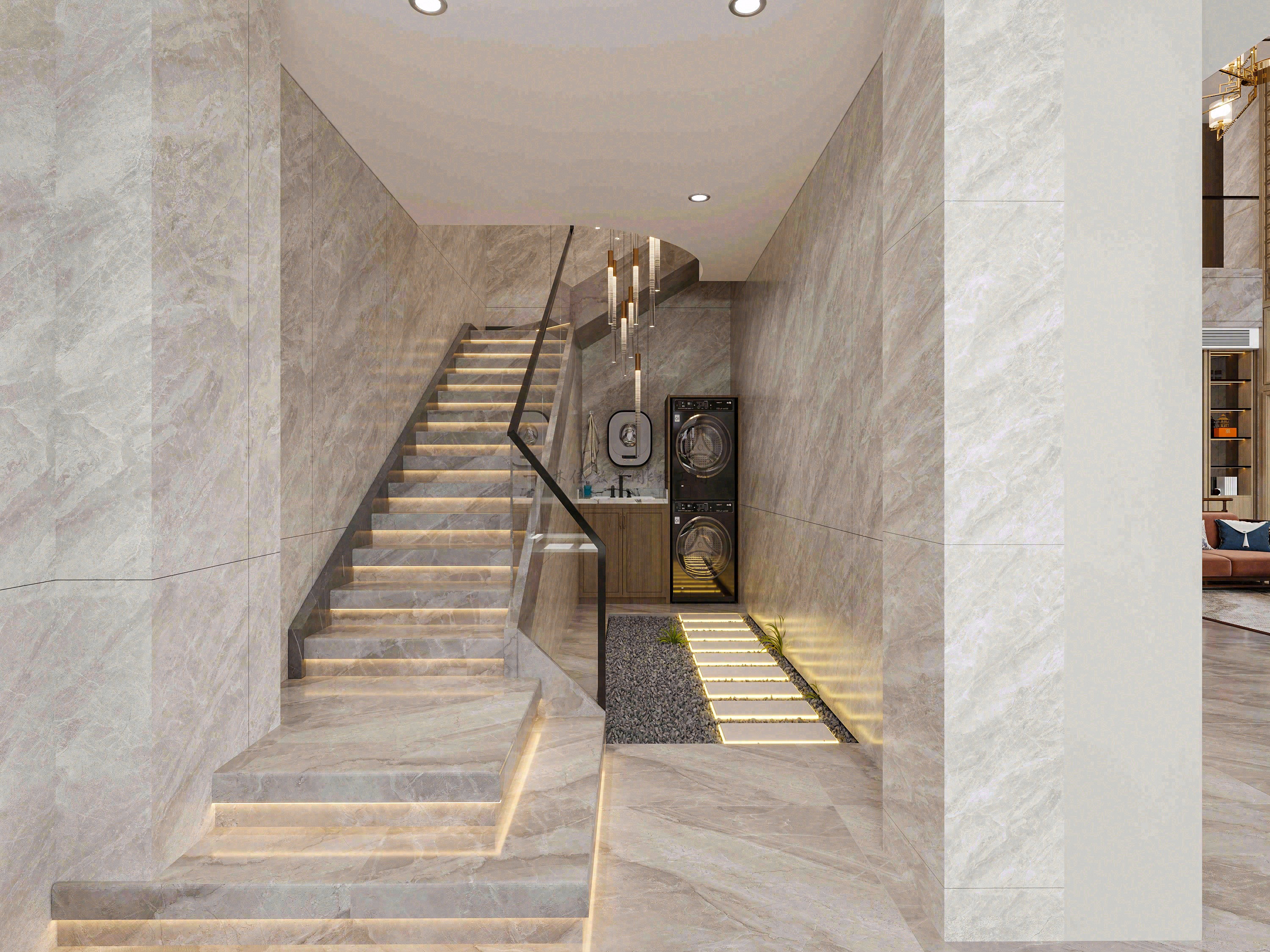 家装/新中式别墅效果图案例-4