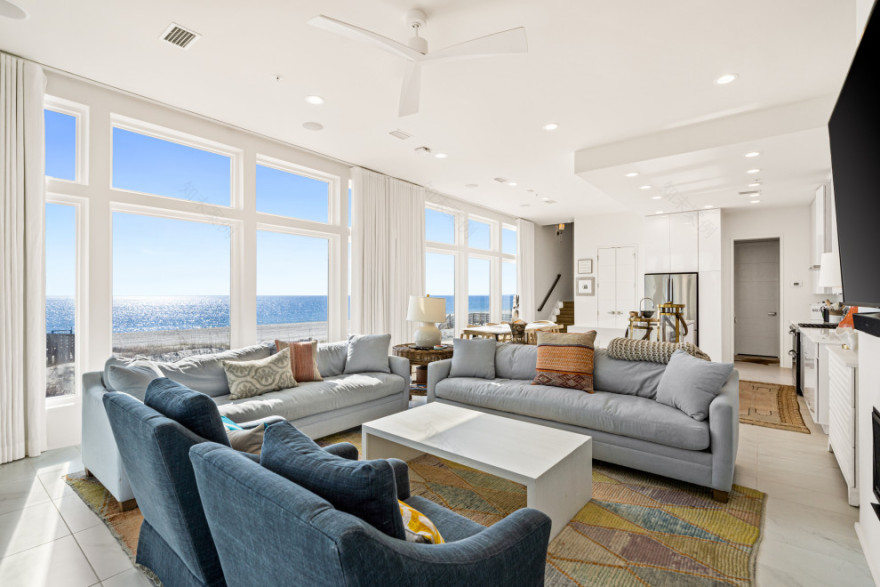 Cross Lane现代海滨住宅丨美国阿拉巴马丨Bob Chatham Custom Home Design-38