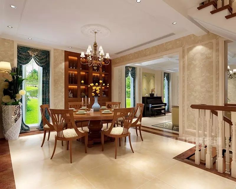 赏鉴 | 平湖龙湫湾450㎡简美风格效果图，静享惬意时光-29