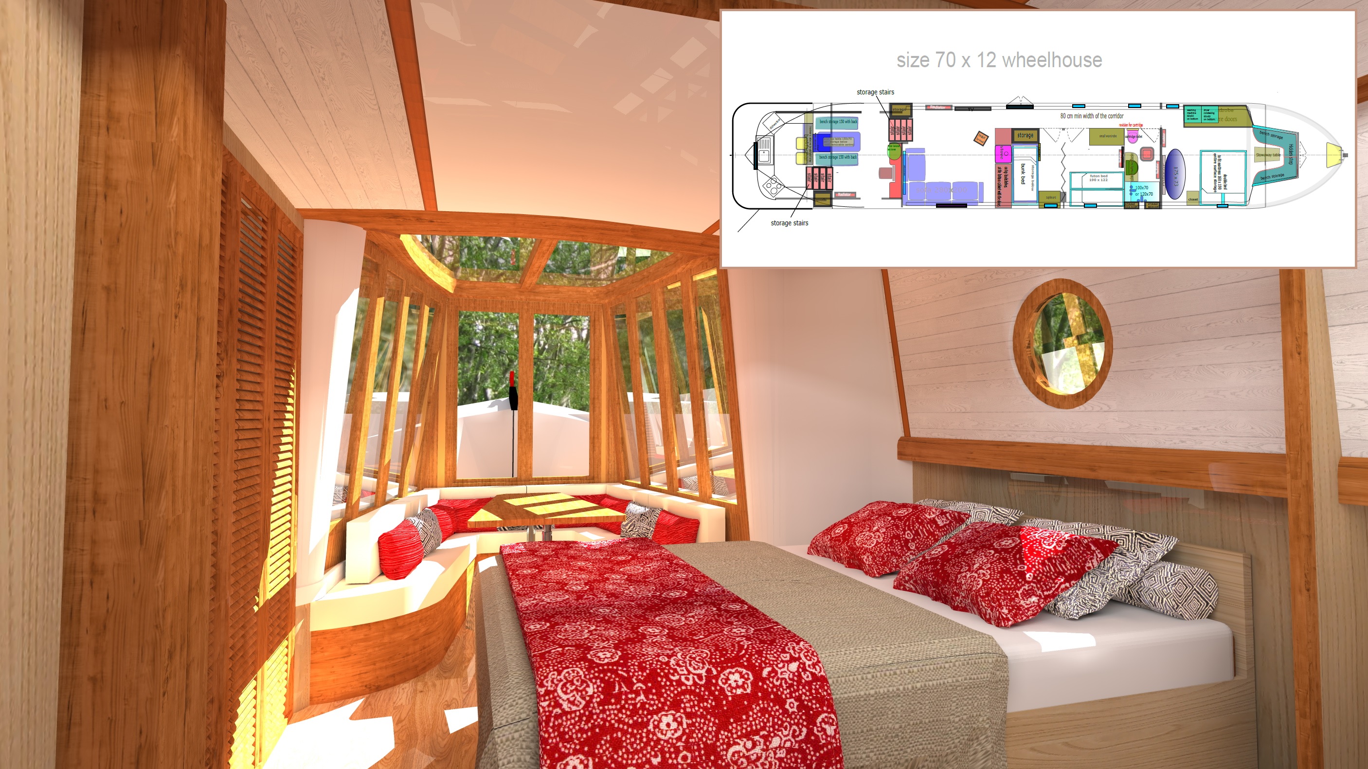 CANAL BOAT WHEELHOUSE concept 2014-0