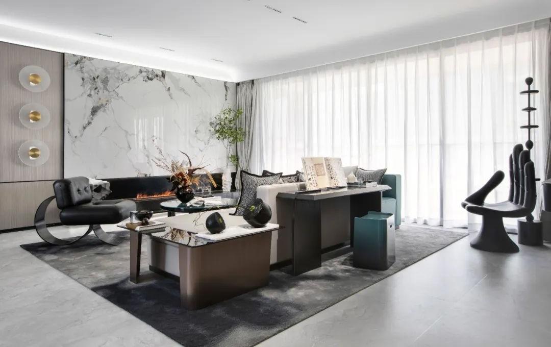 东莞华侨城天鹅堡大平层丨中国东莞丨广州市柏舍装饰设计有限公司-8