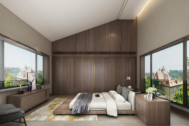 青浦湖畔佳苑480平现代别墅设计-0