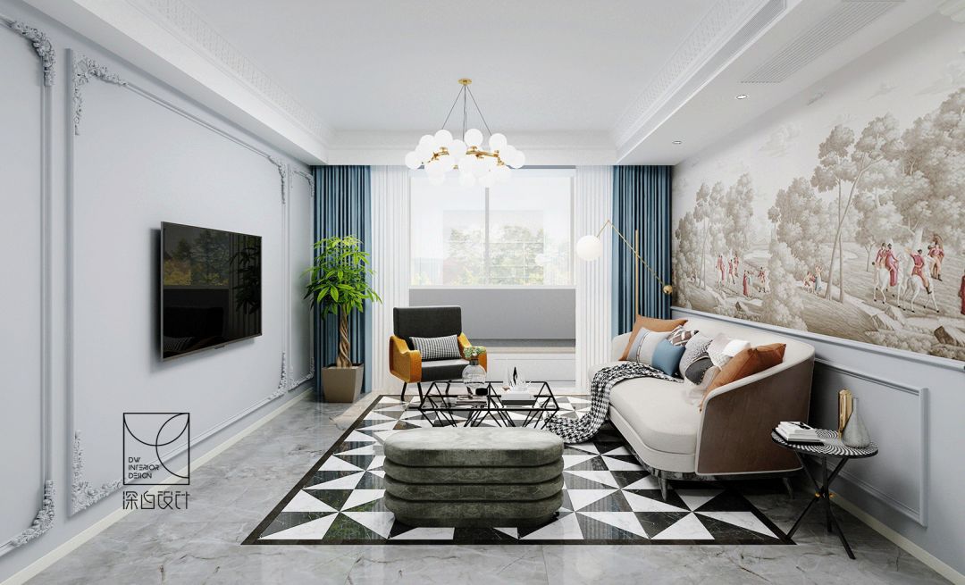 深白空间|| 五口之家静谧玉楼设计-29