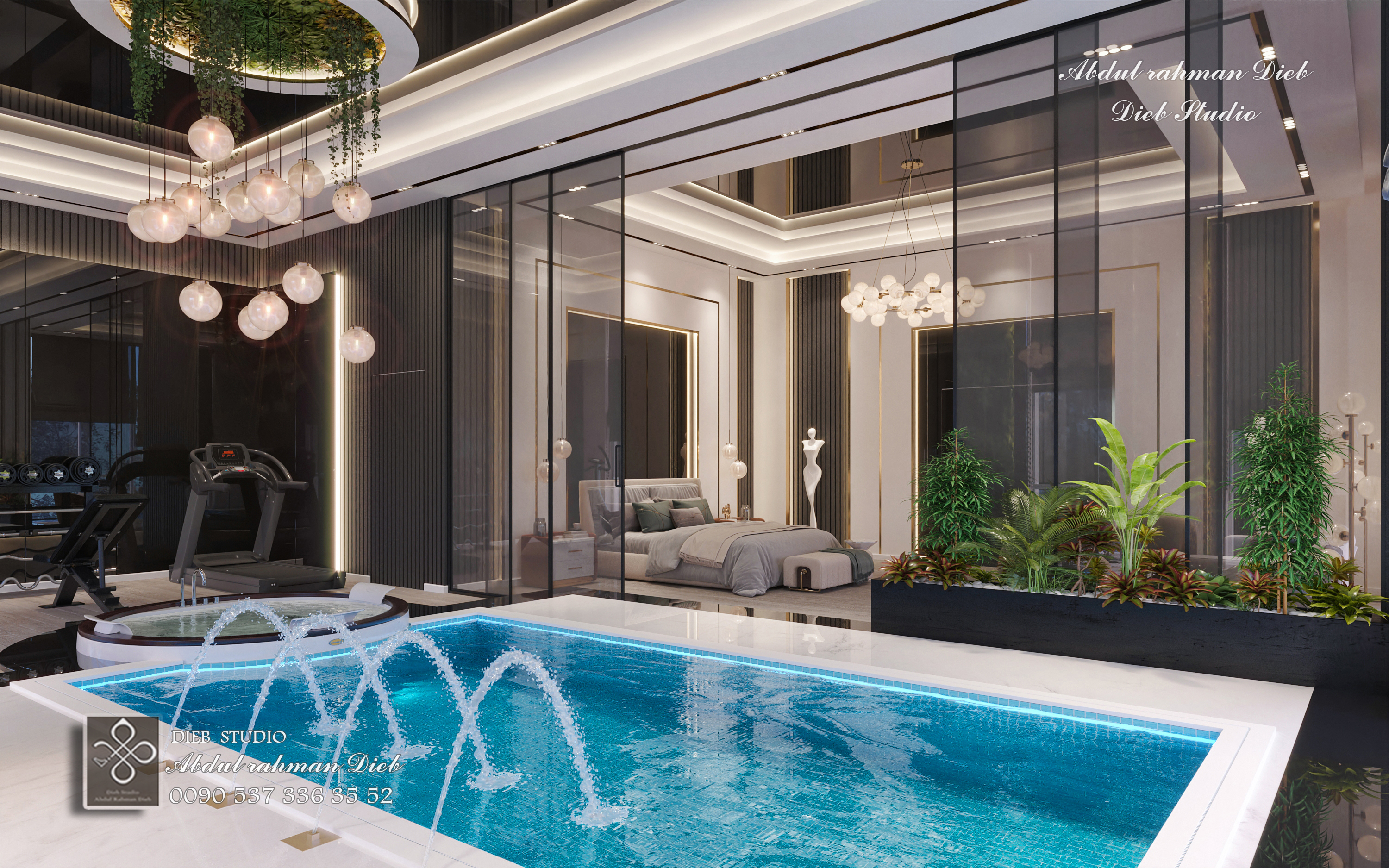 豪华卧室套房设计丨ABDULRAHMAN DIEB-10