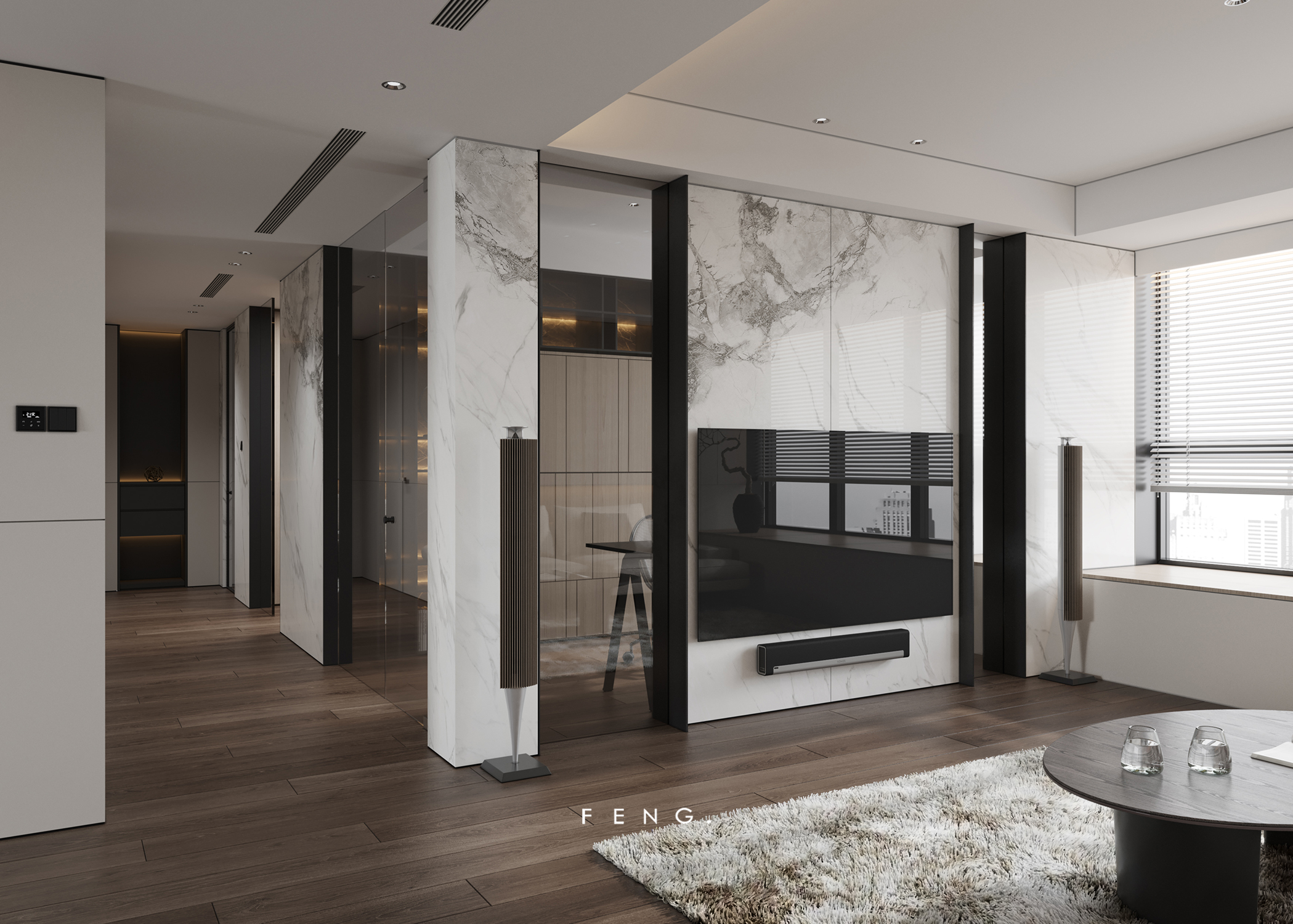 台式现代小户型空间设计丨锋 FENG.-5