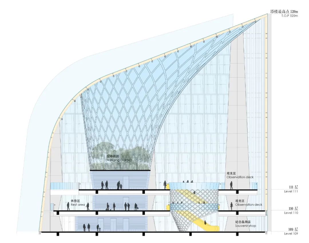万达·西安 ONE 528 米超高层建筑设计丨中国西安丨WOWA 建筑设计事务所-32