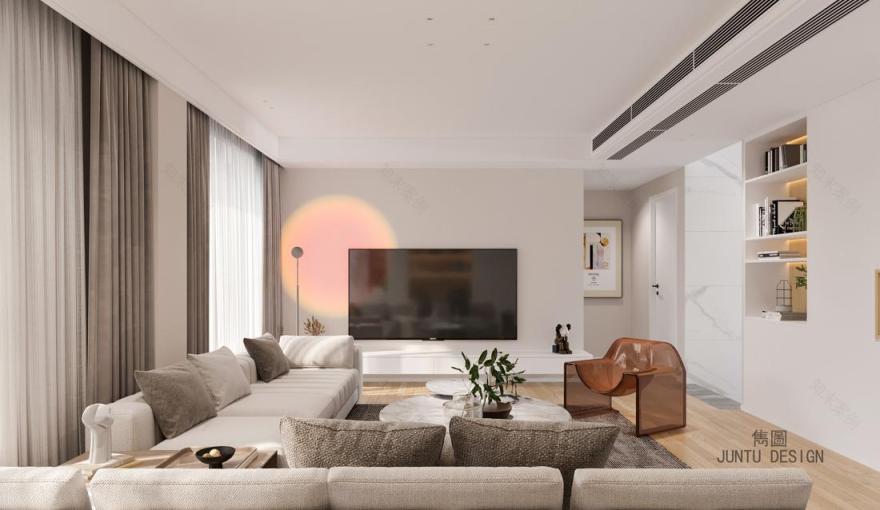 广州番禺区石楼东环路独立屋高级北欧风设计丨中国广州-11