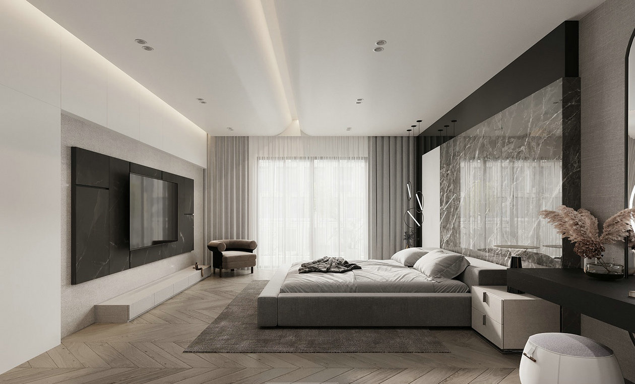 高级灰色系住宅设计-9