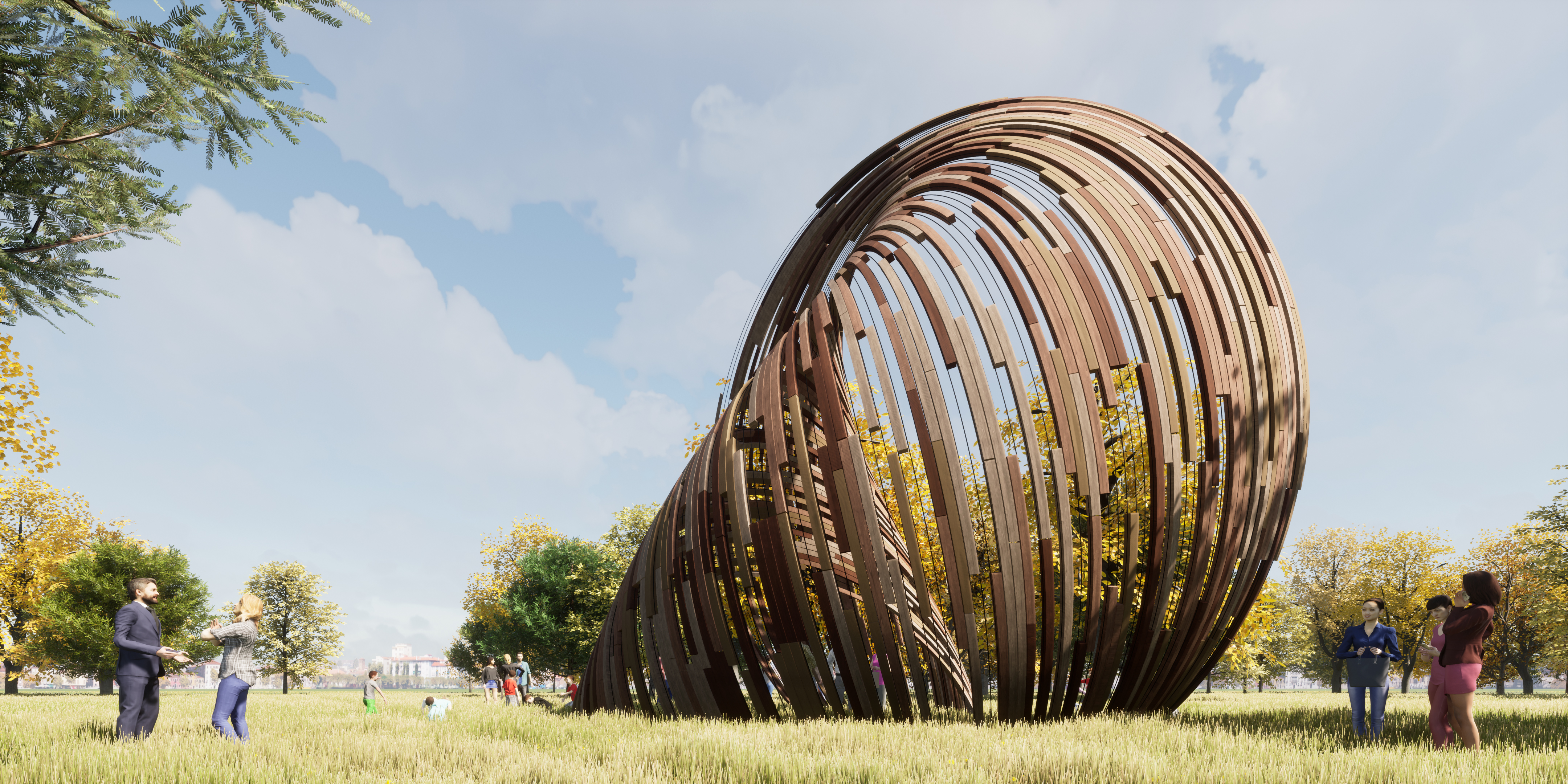 旋转弧形贝壳亭-11