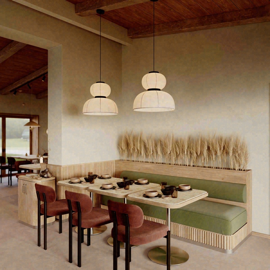 自然元素空间·餐厅表现-24