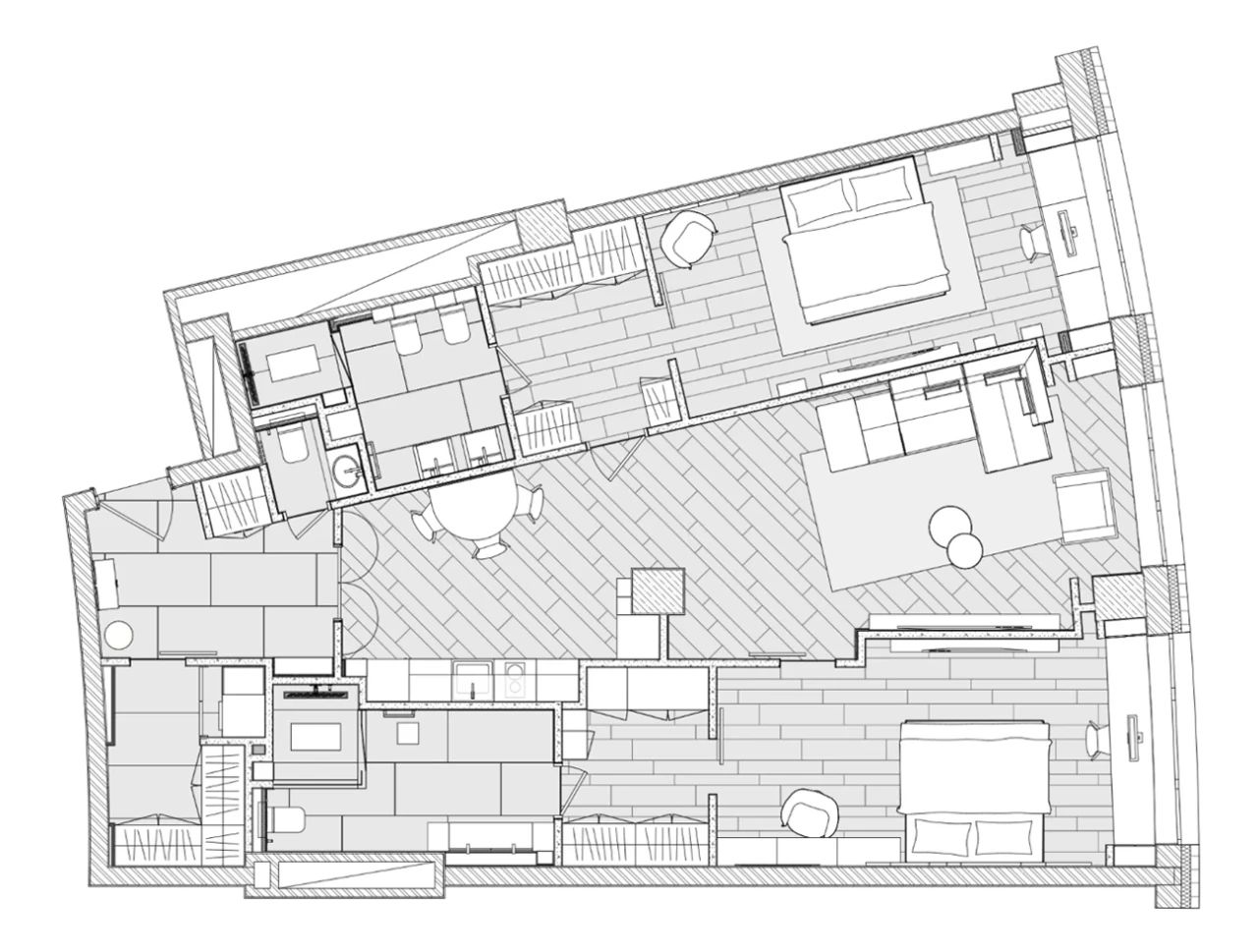 现代简约公寓设计丨MART Architects-126