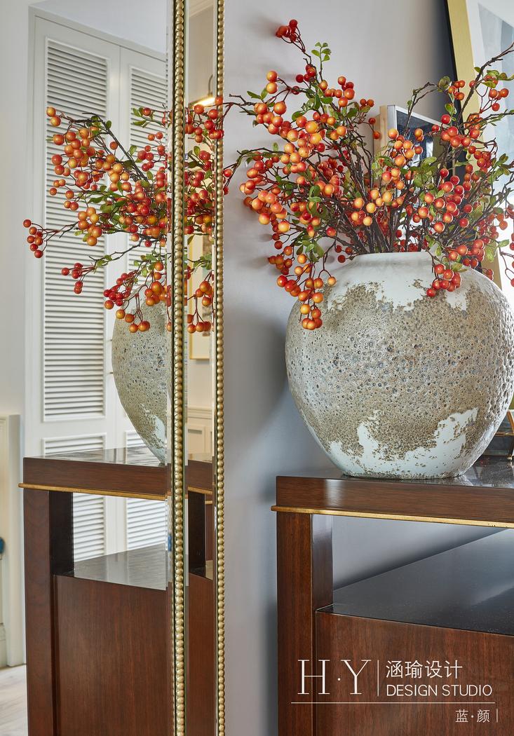 涵瑜设计丨平层书香独韵,盛世蓝颜-28