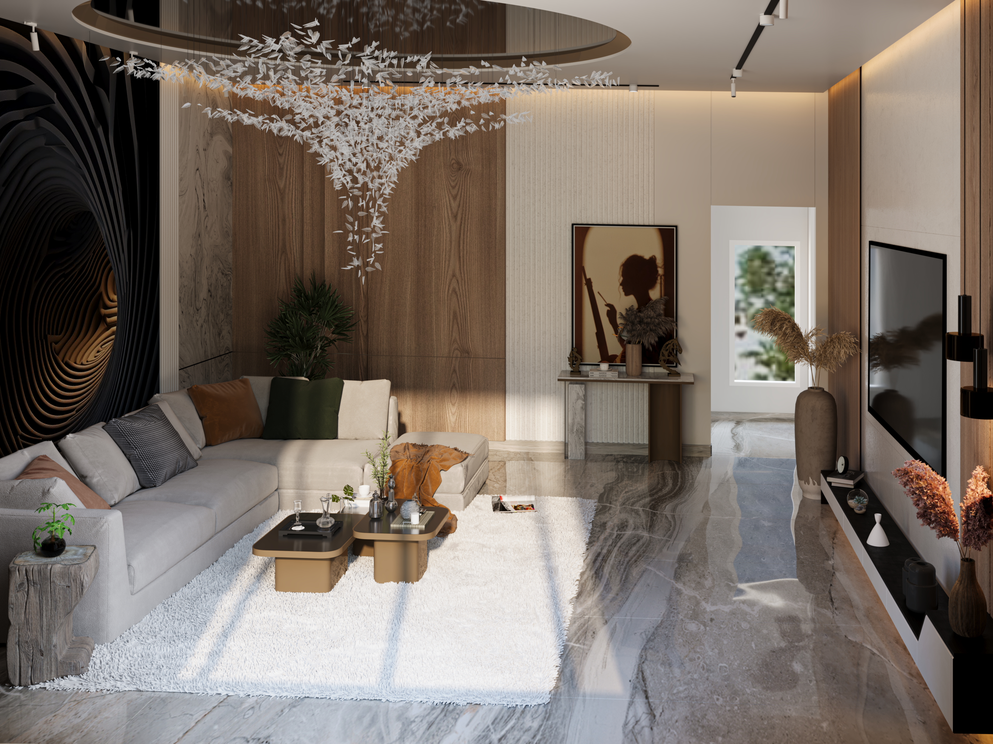 Lu·ury Living room Design（豪华客厅设计）丨埃及开罗丨Architect Mahmoud Abd EL Samea3-10