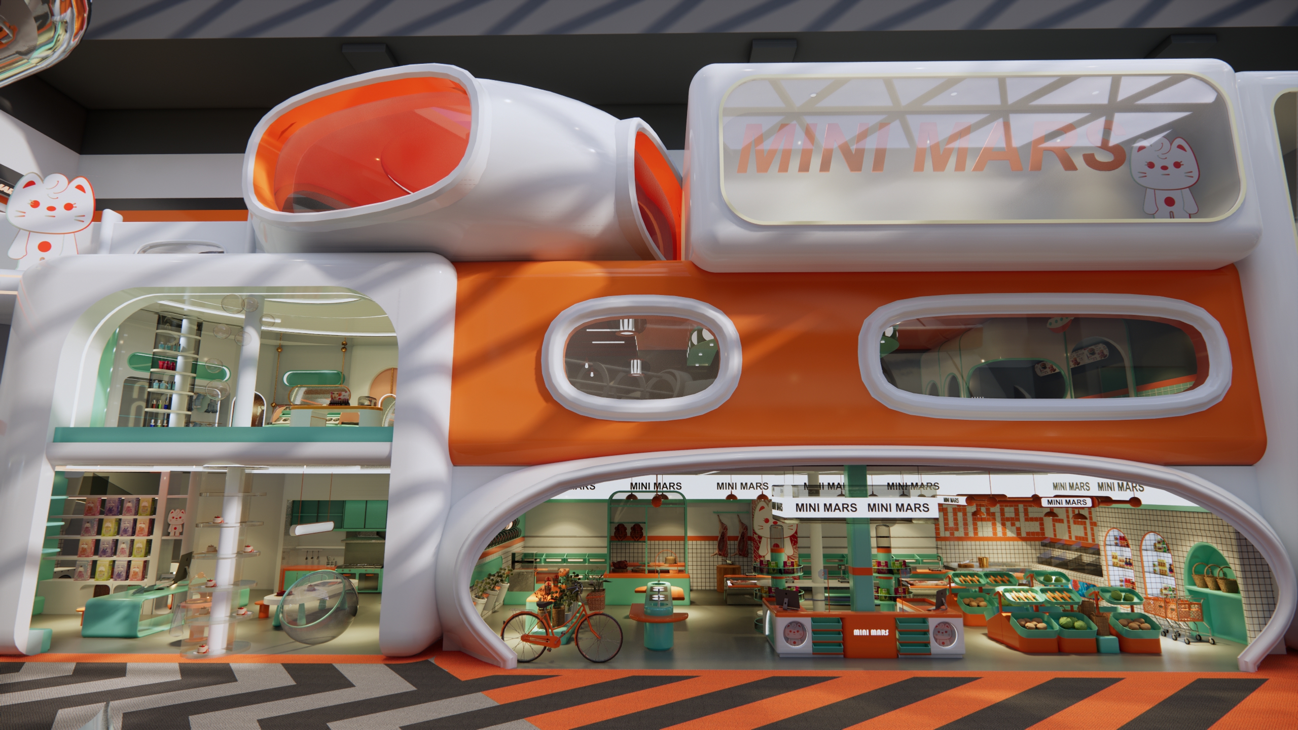 MINIMARS 亲子家庭乐园（长沙）丨中国长沙丨SURP 商业设计-10