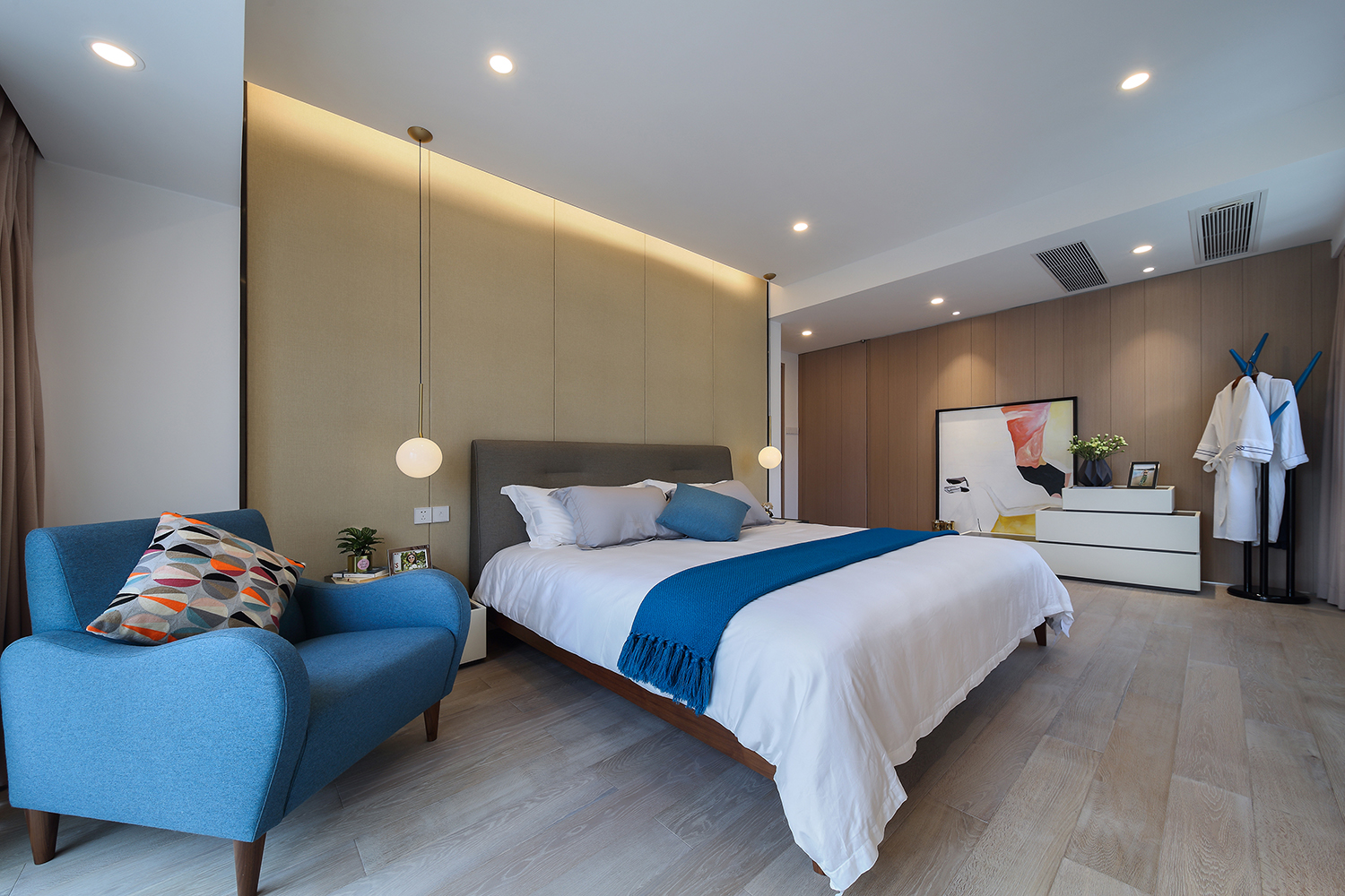 漾设计Young Design｜深圳罗湖区京基云景梧桐—《山间新雨》-34