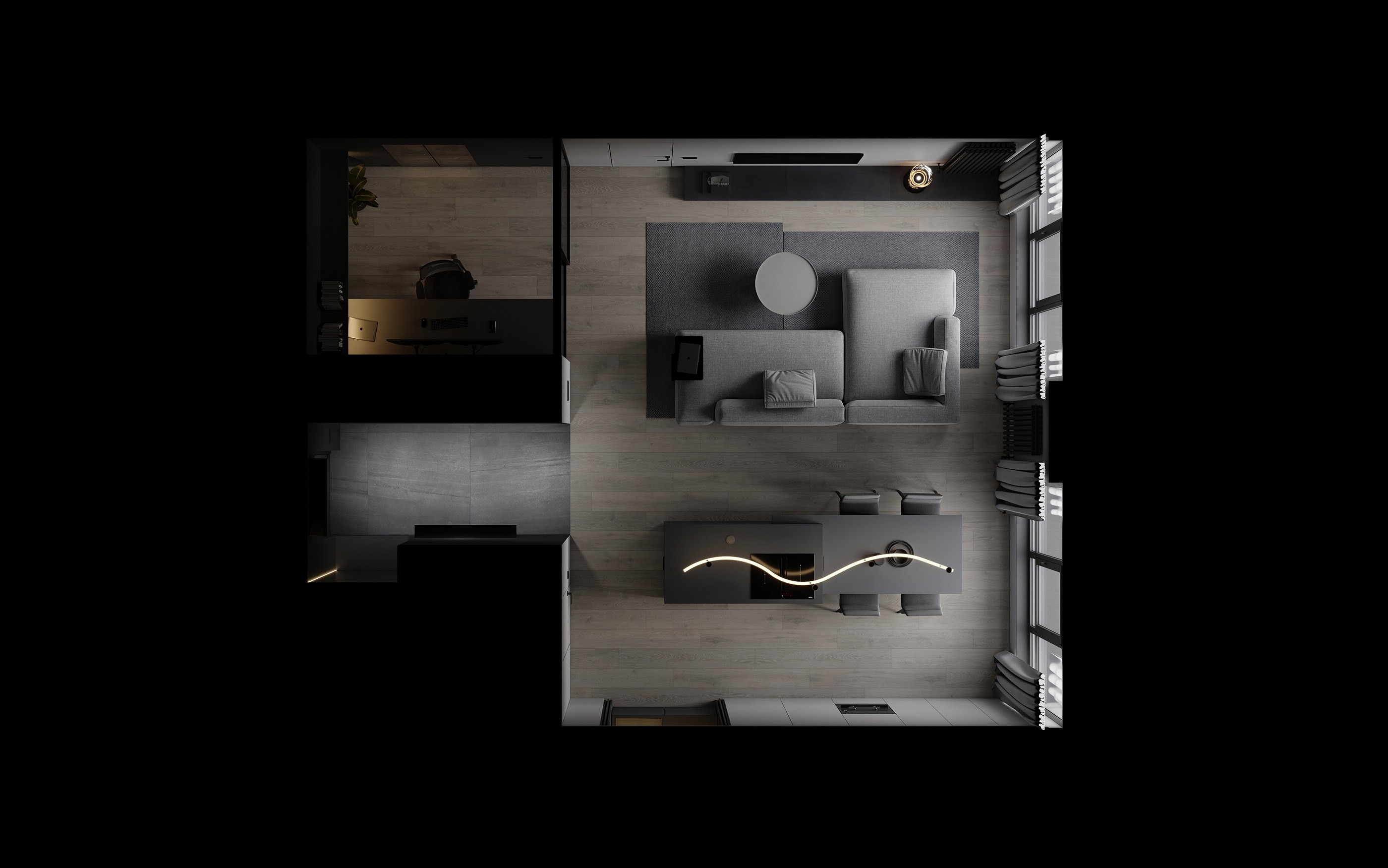 72平 小户型现代简约空间设计-0